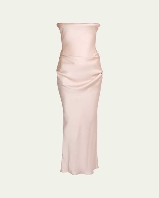 Tubular Strapless Corset Gown